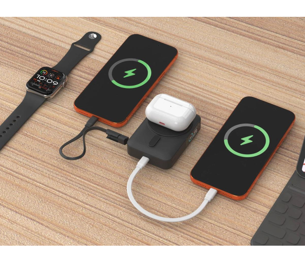 Mobile Origin 10000 mAh Qi2 TFT Display Semi-solid PB19 USB-C Cable Black - 1537914 - zdjęcie 9